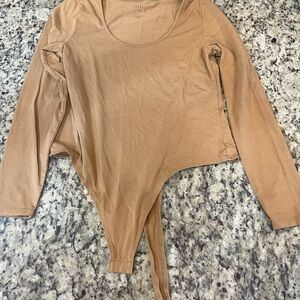 Banana Republic Camel Long Sleeve Bodysuit